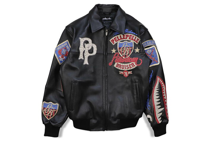 楽天市場】Pelle Pelle AMERICAN BRUISER PLUSH (423-37467-BLK:BLACK 