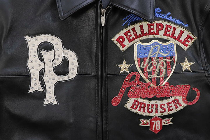楽天市場】Pelle Pelle AMERICAN BRUISER PLUSH (423-37467-BLK:BLACK  