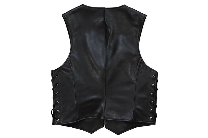 楽天市場】VANSON BONE VEST (VZLB:BLACK)バンソン/レザーベスト 
