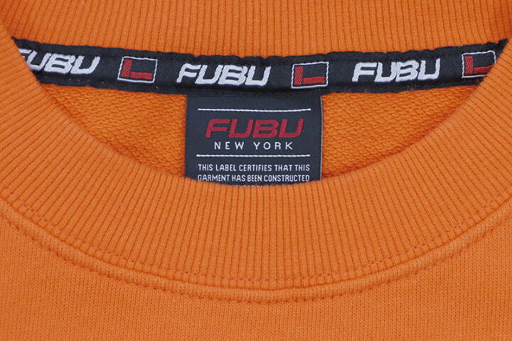 楽天市場】FUBU WAPPEN SWEAT (FAM-41718:ORANGE)フブ/クルーネック