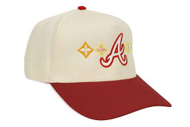 CROWN KINGS ATL MONOGRAM SNAPBACK CAP (NATURAL/RED)クラウンキングス/スナップバックキャップ/ナチュラルレッド