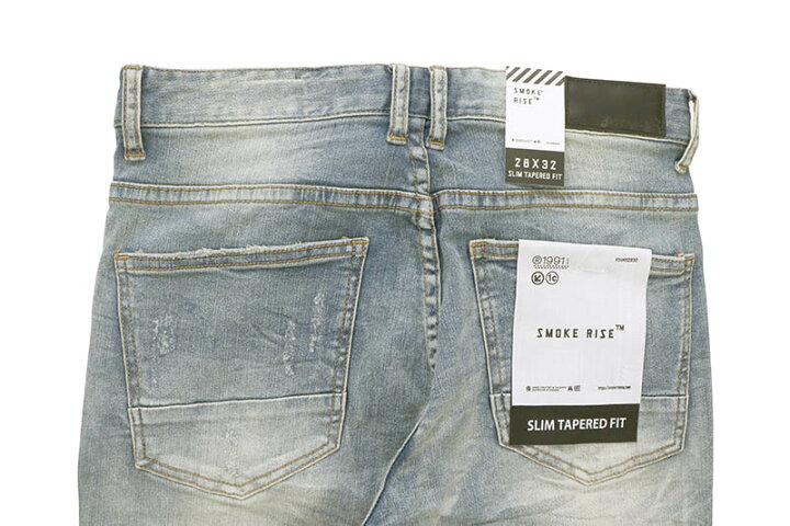 楽天市場】SMOKE RISE LIGHTNING EFFECT DENIM JEANS (JP23509:CLYDE