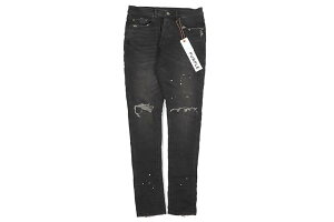 PURPLE BRAND LOW RISE SKINNY JEAN (P001-BOS:BLACK OVERSPRAY)�p�[�v���u�����h/�f�j���p���c/�u���b�N�I�[�o�[�X�v���[