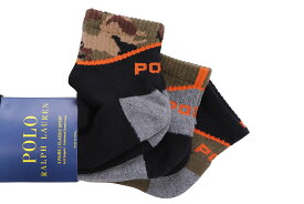 POLO RALPH LAUREN CAMO QUATER SOCKS 3-PACK (824451PK:ASSORT)ポロラルフローレン/ソックス/靴下/ウッドランドカモアソート