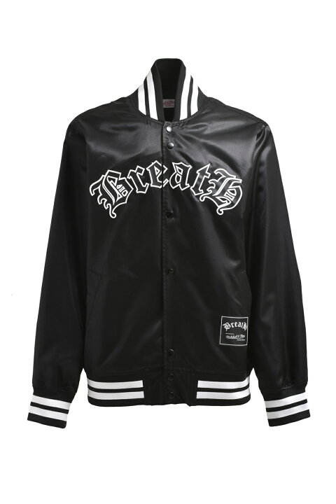 楽天市場】BREATH x MITCHELL&NESS LOGO SATIN JACKET (OJBF6906  