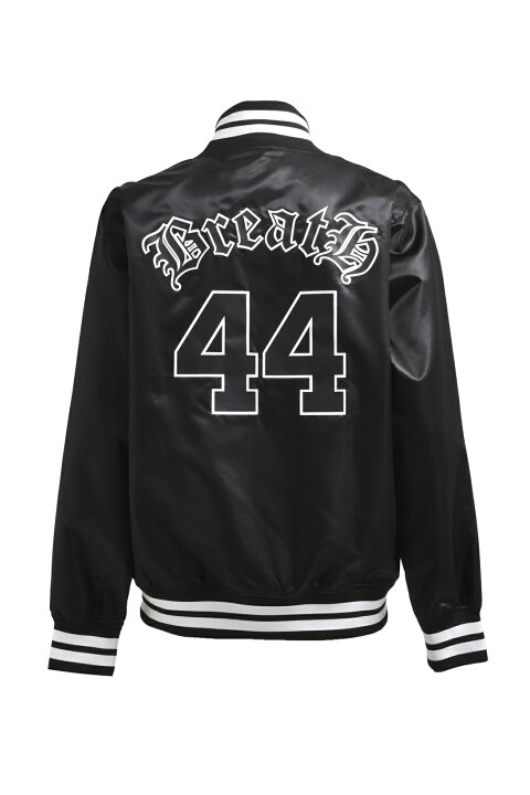 楽天市場】BREATH x MITCHELL&NESS LOGO SATIN JACKET (OJBF6906:BLACK  