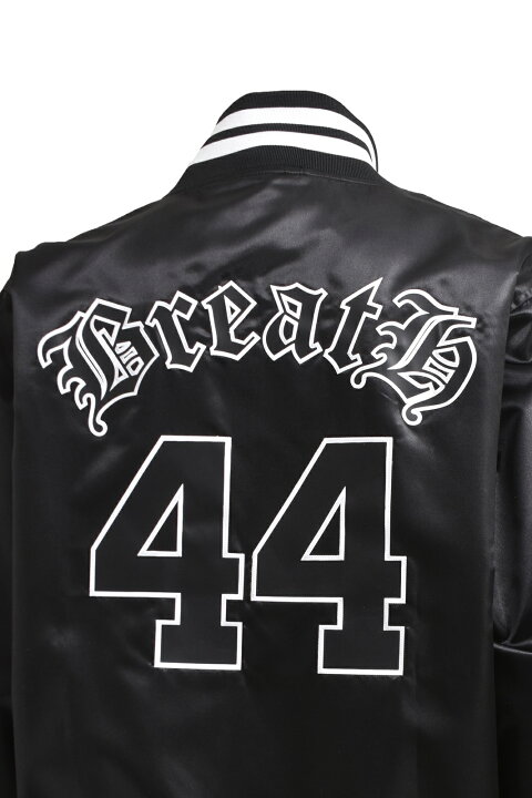 楽天市場】BREATH x MITCHELL&NESS LOGO SATIN JACKET (OJBF6906:BLACK  
