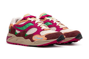 SAUCONY x JAETIPS GRID SHADOW 2 (BROWN)�W�F�[�e�B�b�v�X/�T�b�J�j�[/�R���{���[�V����/�X�j�[�J�[/�u���E��