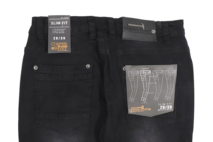 楽天市場】COPPER RIVET SUPER STRETCH STACKED JEANS (333249-BKS 