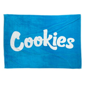 COOKIES JACQUARD LOGO BLANKET (BLUE) 1564A6745 CM232AMI06NbL[Y/uPbg/^I/}CNt[X/NbL[Yu[