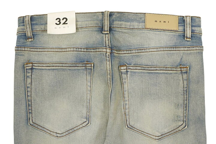 楽天市場】mnml X214 SKINNY DENIM (D857/BLUE)ミニマル/スキニー 