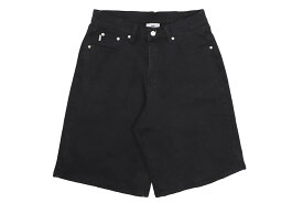 PRO CLUB HEAVYWEIGHT BAGGY FIT DENIM SHORT (BLACK) 32PC0604プロクラブ/バギーパンツ/デニムショートパンツ/ブラック