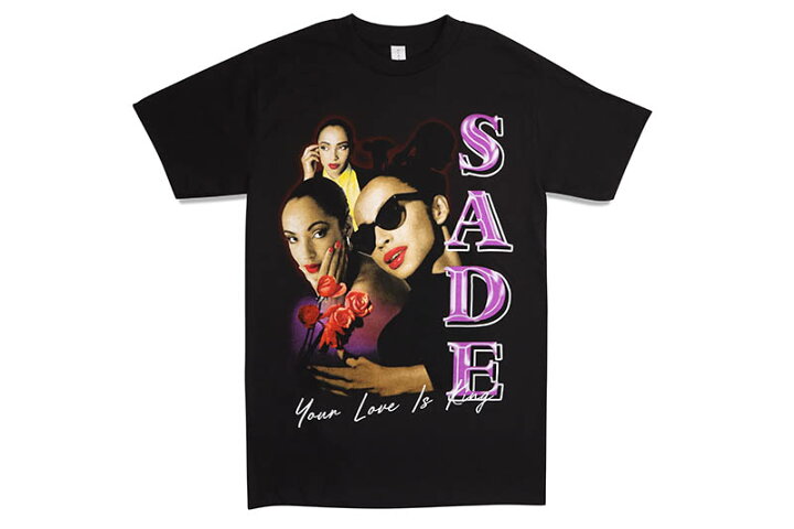 楽天市場】SADE YOUR LOVE IS KING GRAPHIC T-SHIRT (BLACK)シャーデー 