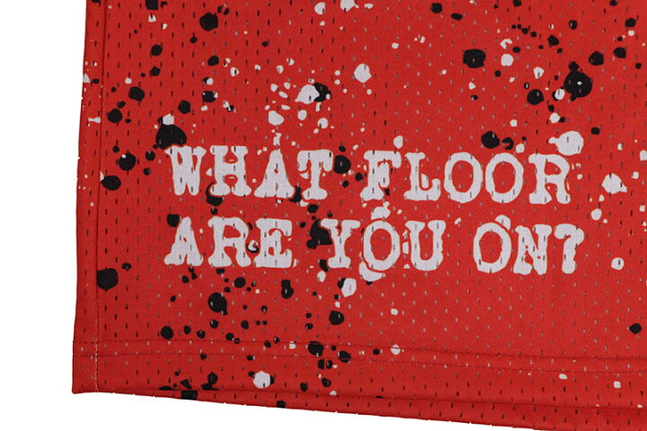 楽天市場】FLOOR 914 FIRE RED SPLATTER SHORTSフロアー・ナインハンド 