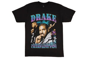 DRAKE CHAMPAGNE PAPI GRAPHIC T-SHIRT (BLACK)�h���C�N/�V���[�g�X���[�u�e�B�[�V���c/�u���b�N