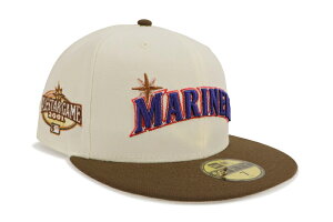 NEW ERA SEATTLE MARINERS 59FIFTY FITTED CAP (2001 ALL STAR GAME CUSTOM SIDE PATCH/STONE UNDER VISOR/CHROME SNKRS)�j���[�G��/�t�B�b�e�b�h�L���b�v/MLB/�V�A�g���}���i�[�Y/�c�o���X�g�[��/�N���[��