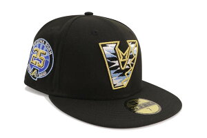 NEW ERA ARIZONA DIAMONDBACKS FLIP LOGO 59FIFTY FITTED CAP 25TH ANNIVERSARY SIDE PATCH/GREY UNDER VISOR/BLACK)�j���[�G��/�t�B�b�e�b�h�L���b�v/MLB/�A���]�i�_�C�A�����h�o�b�N�X/�u���b�N/�c�o���O���[