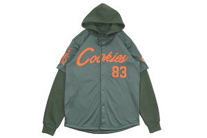 COOKIES LEGACY JERSEY LS 2FER WITH FLEECE HOOD (GREEN) CM251KLT02�N�b�L�[�Y/���b�V�����C���[�h�t�[�f�B�[/���b�V���W���[�W�[/�t�[�f�B�[/�O���[��