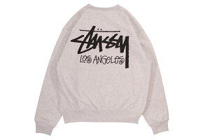 STUSSY STOCK LOS ANGELES CREW SWEAT (ASH HEATHER)Xe[V[/T[X/N[lbNXEFbg/AbVwU[