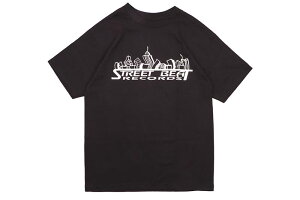 CLASSIC MATERIAL NY STREET BEAT RECORDS T-SHIRTS (BLACK)�N���V�b�N�}�e���A���j���[���[�N/�V���[�g�X���[�u�e�B�[�V���c/�u���b�N