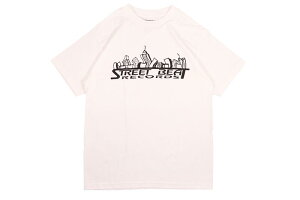 CLASSIC MATERIAL NY STREET BEAT RECORDS T-SHIRTS (WHITE)�N���V�b�N�}�e���A���j���[���[�N/�V���[�g�X���[�u�e�B�[�V���c/�z���C�g