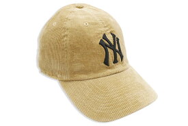 '47 NEW YORK YANKEES CORDUROY '47 CLEAN UP CAP (KHAKI)フォーティーセブン/アジャスターキャップ/ニューヨークヤンキース/メンズ/レディース/シンプル/男女兼用/サイズ調節