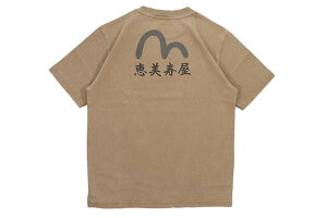 EVISU SEAGULL AND "EBISU" PRINT RELAX FIT T-SHIRT (2EAEJM5TS6112RXCT:BEIGE)GrX/V[gX[uTVc/x[W