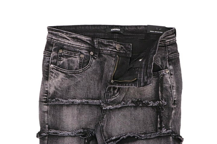 楽天市場】KINDRED LINE RIPPED STACKED JEAN (KD2117:CHAOS BLACK