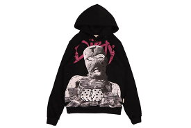 LAST PROJECT DIRTY FLEECE PULLOVER (LPH237:BLACK)ラストプロジェクト/プルオーバーフーディー/ブラック