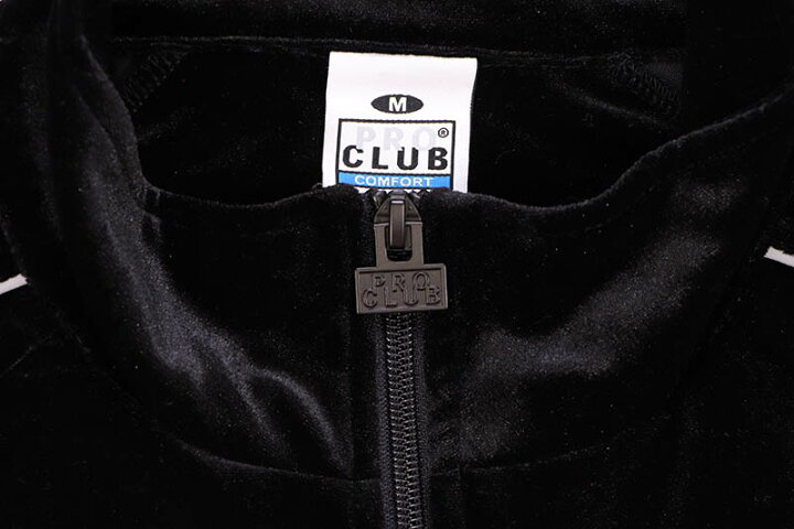 楽天市場】PRO CLUB COMFORT VELOUR TRACK JACKET (BLACK) 16PC0303 