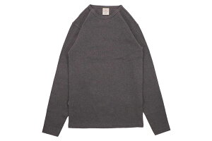 AVIREX DAILY RIB L/S CREW NECK T-SHIRT (783-4930019-410:CHARCOAL) 6153481-019�A�r���b�N�X/�����O�X���[�uT�V���c/�`���R�[���O���[