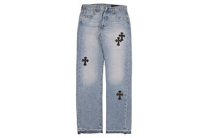 ADVANCE CROSS PATCH CUSTOM LEVI'S 501 ORIGINAL FIT JEANS (LT BLUE WASH) ARS-3865�A�h�o���X/�f�j���p���c/���C�g�u���[�E�H�b�V��