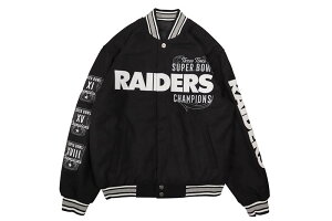 JH DESIGN LAS VEGAS RAIDERS COMMEMORATIVE JACKET (RAI103CMM3:BLACK)�W�F�C�G�C�`�f�U�C��/�o�[�V�e�B�[�W���P�b�g/���X�x�K�X���C�_�[�X/�u���b�N/���o�[�V�u���^�C�v