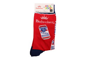 ODD SOX BUDWEISER CANS CREW SOCKS (40251MCNCF:RED)�I�b�h�\�b�N�X/�o�h���C�U�[/�n�C�\�b�N�X/���b�h