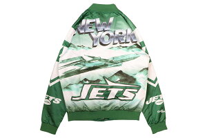 CHALK LINE NEW YORK JETS FANIMATION SATIN JACKET (CL23NYJ000)�`���[�N���C��/�T�e���W���P�b�g/�j���[���[�N�W�F�b�c/�O���[��