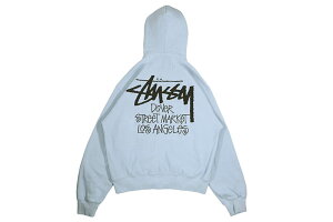 STUSSY STOCK DSM LOS ANGELES ZIP HOOD (SKY BLUE)�X�e���[�V�[/�h�[�o�[�X�g���[�g�}�[�P�b�g���T���[���X/�W�b�v�A�b�v�t�[�f�B�[/�X�J�C�u���[