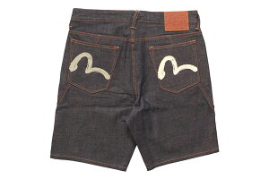 EVISU SEAGULL PRINTED POCKET DENIM SHORTS (2ESHTM6DS1058:RINSED INDIGO)�G�r�X/�f�j���V���[�c/�����X�h�C���f�B�S