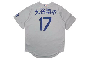 NIKE MLB LOS ANGELES DODGERS ROAD STADIUM PLAYER JERSEY (RE26-0IQJ-LD9-5TT:SHOHEI OHTANI/#17/GREY)�i�C�L/MLB/�x�[�X�{�[���W���[�W/���T���[���X�h�W���[�X/��J�ĕ��I��/�O���[