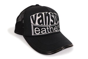 VANSON LEATHERS LOGO TRUCKER HAT (LB-199-02010:BLACK)�o���\��/���b�V���g���b�J�[�L���b�v/�u���b�N
