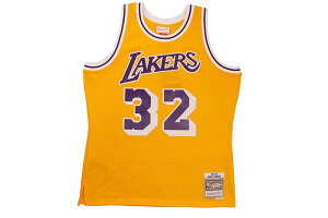 MITCHELL & NESS SWINGMAN JERSEY (LOS ANGELES LAKERS/HOME/MAGIC JOHNSON/#32/1984-85:LIGHT GOLD) SMJYGS18175-LALLTGD84EJH�~�b�`�F��&�l�X/�X�E�B���O�}���W���[�W/�o�X�P�W���[�W/���T���[���X���C�J�[�Y