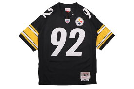 MITCHELL & NESS LEGACY JERSEY (PITTSBURGH STEELERS/JAMES HARRISON/#92/2005:BLACK) LGJY7534ミッチェル&ネス/(ブイネック)フットボールレガシージャージ/ピッツバーグスティーラーズ/ブラック