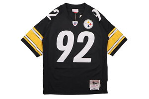 MITCHELL & NESS LEGACY JERSEY (PITTSBURGH STEELERS/JAMES HARRISON/#92/2005:BLACK) LGJY7534�~�b�`�F��&�l�X/(�u�C�l�b�N)�t�b�g�{�[�����K�V�[�W���[�W/�s�b�c�o�[�O�X�e�B�[���[�Y/�u���b�N