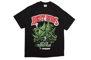 STREET WEAR SUPPLY BEST BUDS STICK TOGETHER T-SHIRT (BLACK)�X�g���[�g�E�F�A�T�v���C/�V���[�g�X���[�u�e�B�[�V���c/�u���b�N