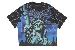 GODSPEED VOLTAGE T-SHIRT (LA BLUE)�S�b�h�X�s�[�h�j���[���[�N/�V���[�g�X���[�uT�V���c/�u���b�N�E�H�b�V�� �u���[