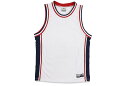 PRO CLUB RETRO BASKETBALL JERSEY (WHITE/NAVY) 03PC0201プロクラブ/バスケットボールジャージ/メンズ/シンプル/アメリカサイズ/大きいサイズ/ホワイト ネイビー