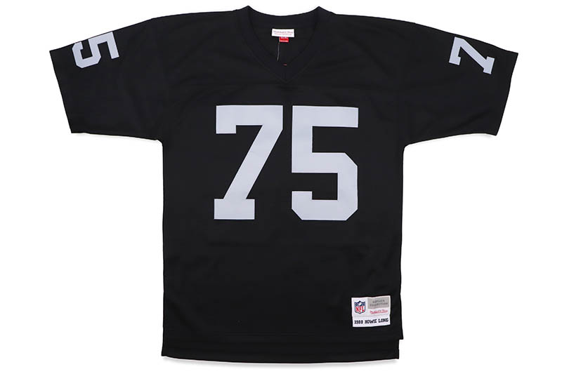 MITCHELL  NESS LEGACY JERSEY (OAKLAND RAIDERS 1988:HOWIE LONG #75 BLACK) LGJYAC19006<BR>ミッチェルネス スローバックジャージ オークランドレイダース ブラック