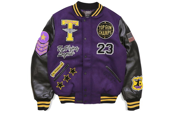 楽天市場】TOP GUN “THE FLYING LEGEND” VARSITY JACKET (TGJ2237 