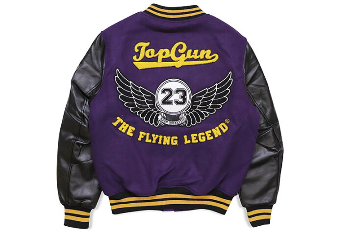 楽天市場】TOP GUN “THE FLYING LEGEND” VARSITY JACKET (TGJ2237 