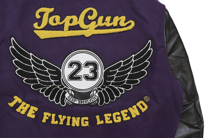楽天市場】TOP GUN “THE FLYING LEGEND” VARSITY JACKET (TGJ2237 