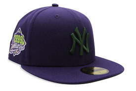 NEW ERA NEW YORK YANKEES 59FIFTY FITTED CAP (1999 WORLD SERIES CUSTOM SIDE PATCH/OLIVE UNDER VISOR/DARK PURPLE)ニューエラ/フィッテッドキャップ/MLB/ニューヨークヤンキース/ダークパープル/ツバ裏オリーブ